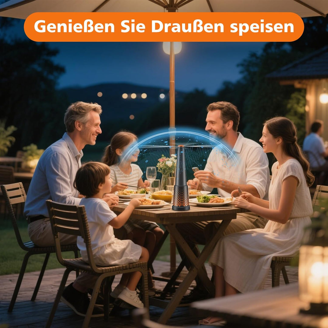 2 Stück Fliegenwedler,Einziehbar und Aufhängbar Fliegenwedler für den Tisch, Tragbarer Mückenschutz