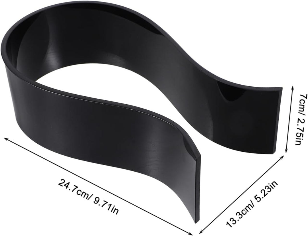 Homoyoyo Kopfhörerhalter mit Schlichtem Design in Schwarz Kompakt und Leicht aus 5mm Dickem Acryl zu