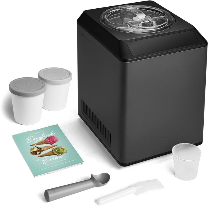 SPRINGLANE Eismaschine & Joghurtbereiter Erika 2,5 L mit selbstkühlendem Kompressor 250 W, Eiscremem