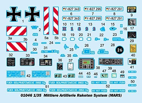 Trumpeter M270/A1, Raketenwerfer, B, TR01046, Mehrfarbig