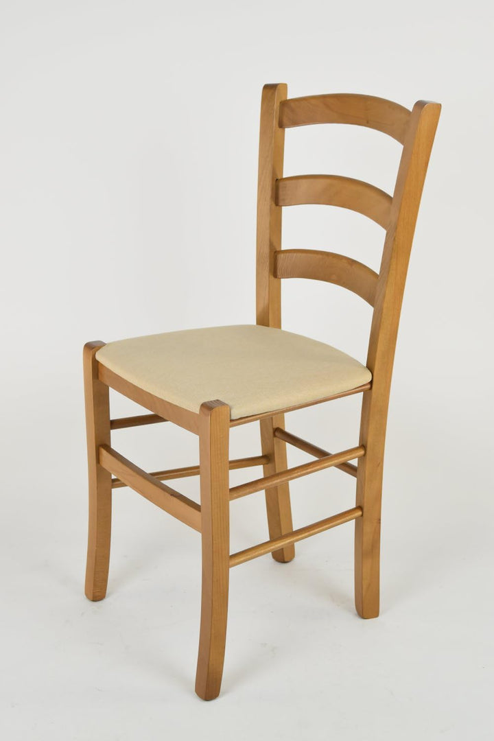 t m c s Tommychairs - Stuhl Venice für Küche und Esszimmer, robuste Struktur aus lackiertem Buchenho