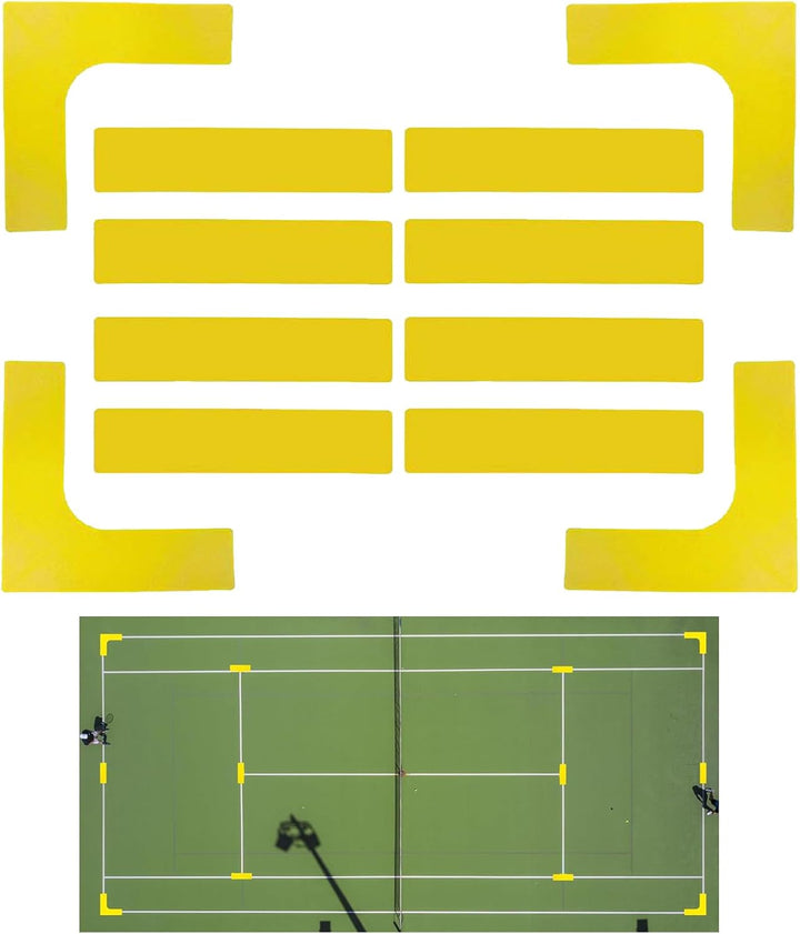 Pickleball Spielfeld Markierungs Kit | Tragbares Markierungs-Set Für Pickleball Court Outdoor - ruts
