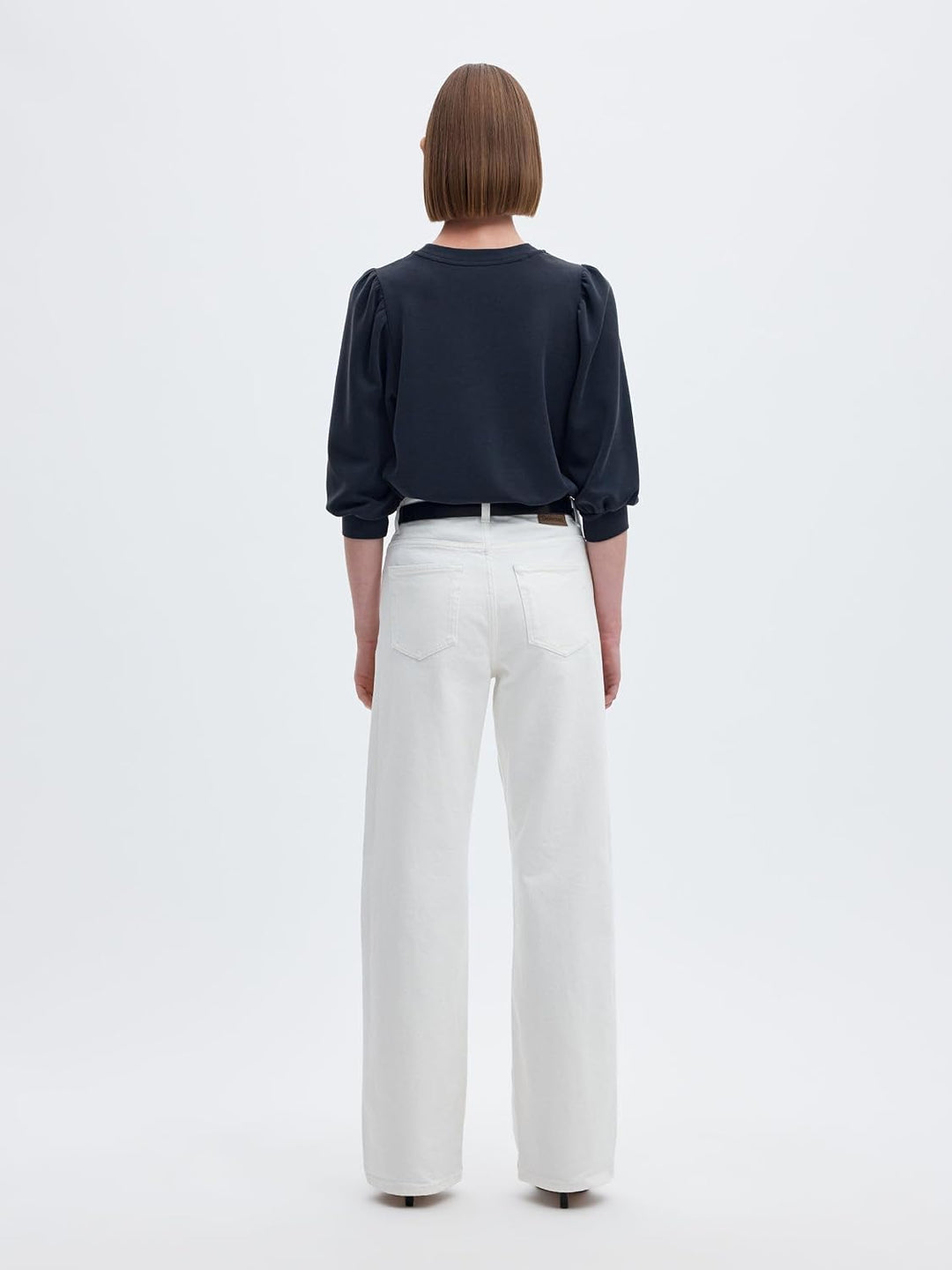 SELECTED FEMME Female Sweatshirt Puffärmel, Dark Sapphire