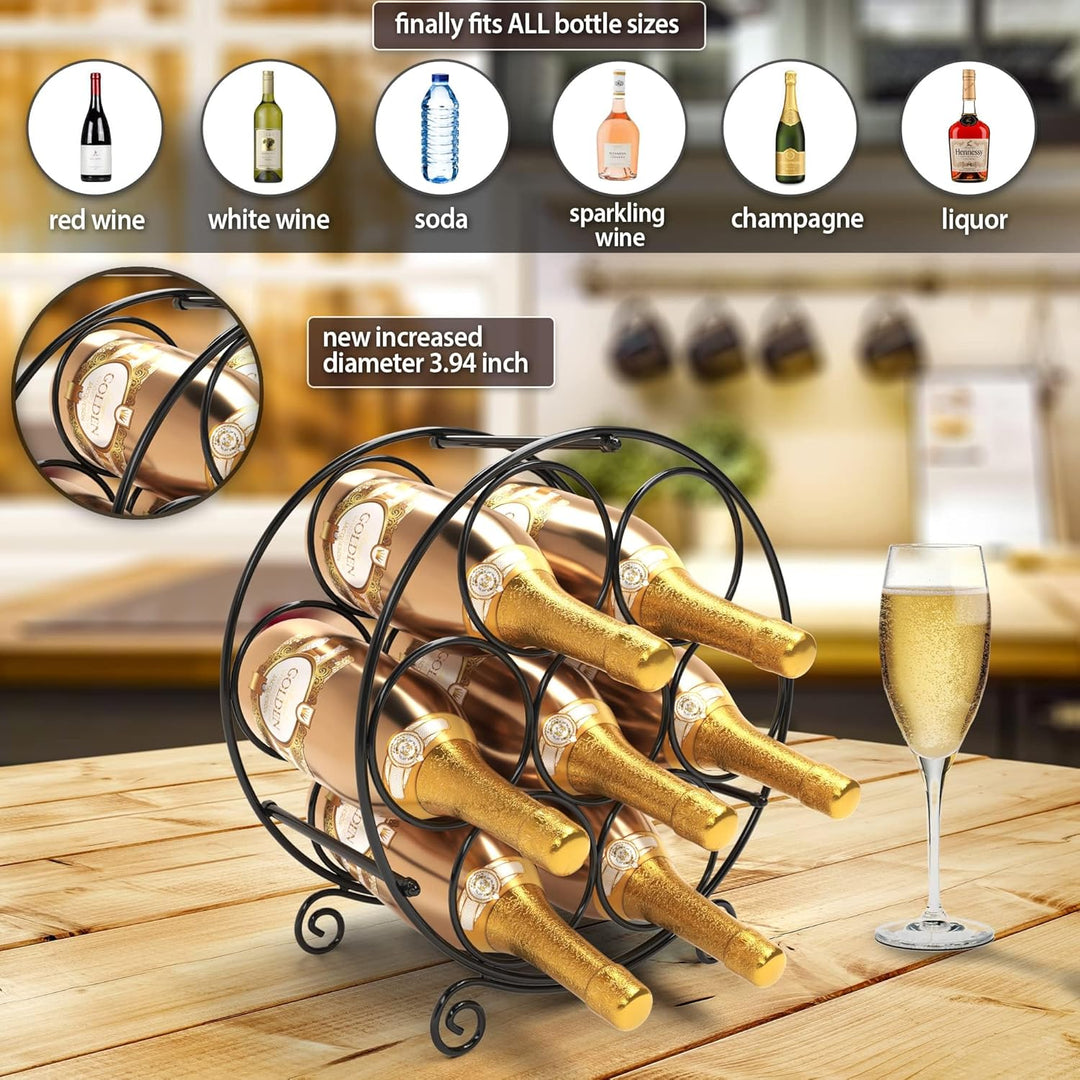 Weinregal Metall Schwarz Flaschenregal Wine Rack Weinflaschenhalter Schrank Shelf Weinhalter Weinstä