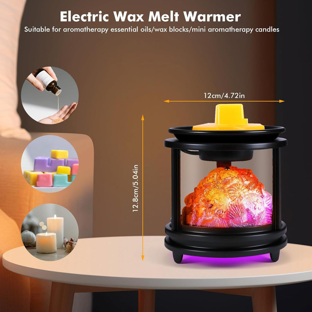 Duftlampe Elektrisch,Koralle Elektrische Duftlampe für Wachs mit RGB Licht, 3 in 1 Elektrische Wachs