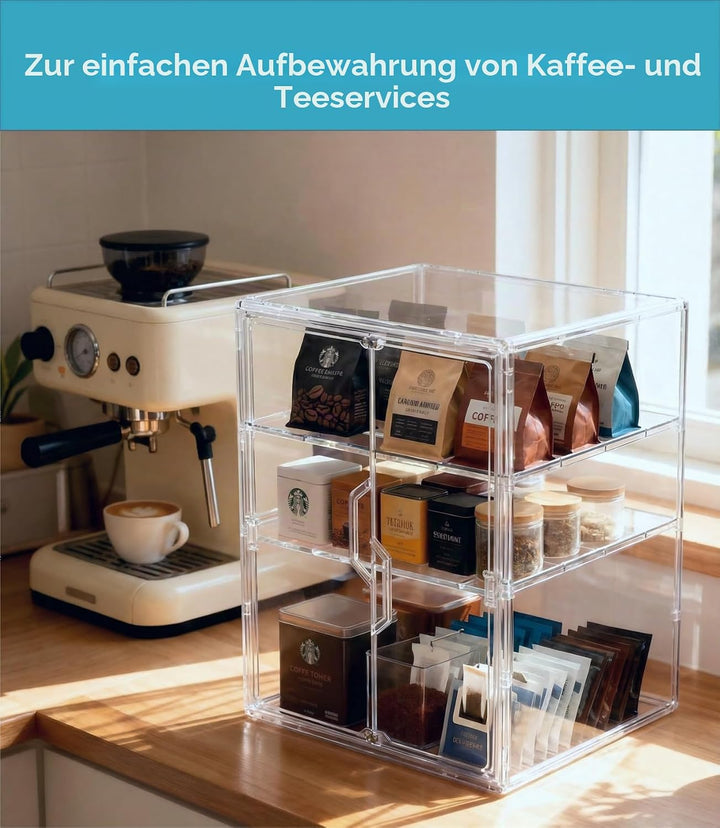 Schminktisch Organizer, Präsentations-Aufbewahrungsschrank, staubdichter Organizer für Make-up, Haus