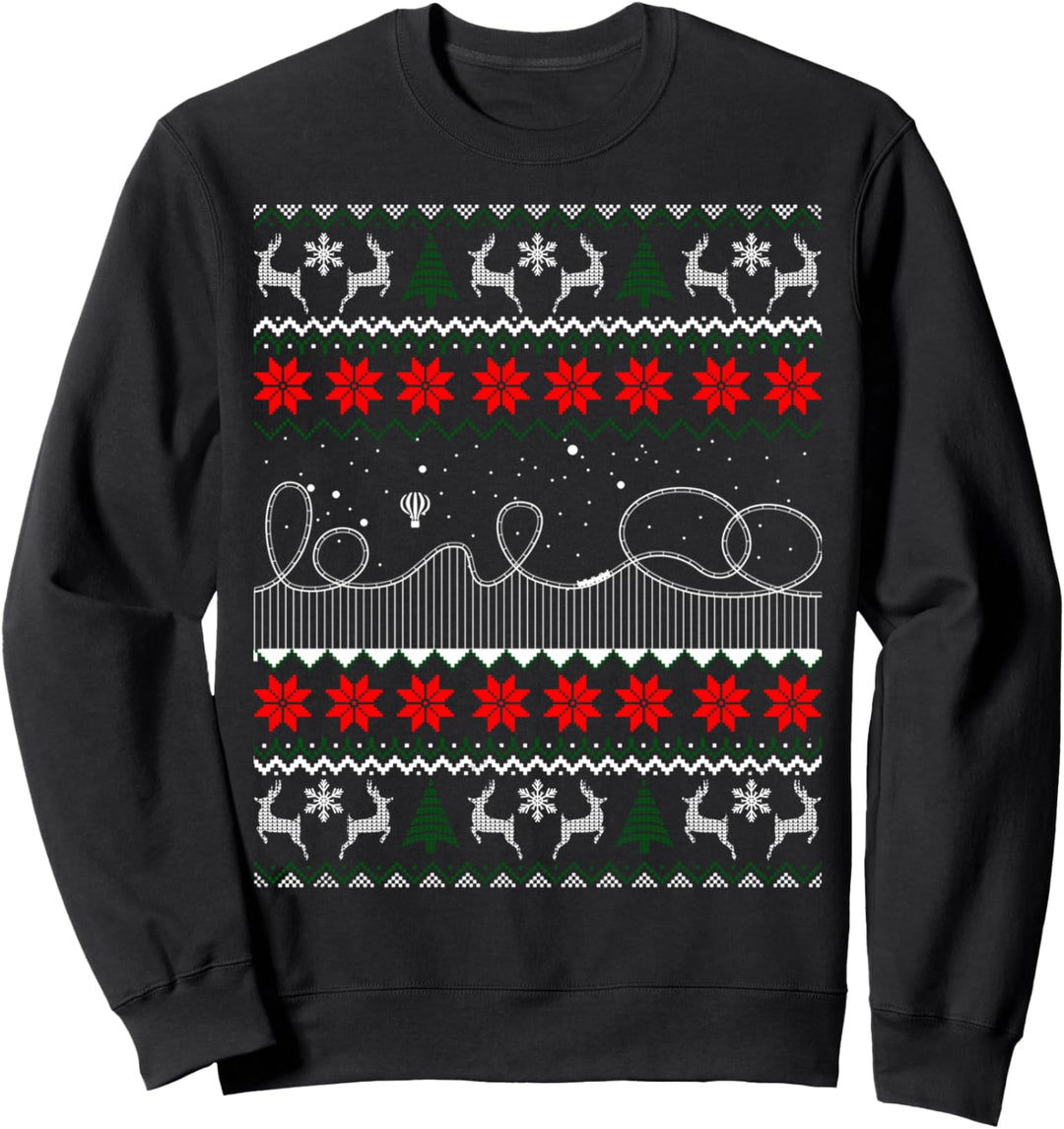 Roller-Untersetzer Szene Ugly Christmas Sweater Sweatshirt