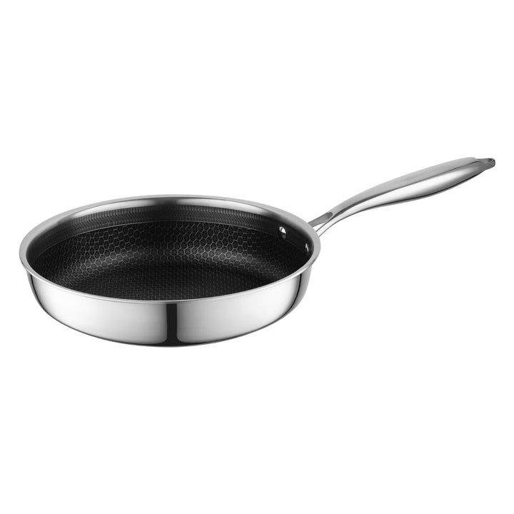 FLORINA Bratpfanne aus Edelstahl ARISTO | Pfanne 28 cm | 3-Lagen-Aufbau | Antihaftbeschichtung mit W