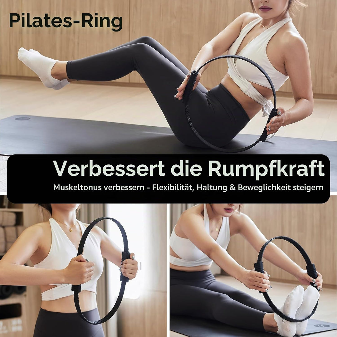 Build &amp; Fitness Pilates Ring – 34,3 cm grosser Magic Circle für Oberschenkel, Rumpf und Arme – Leich
