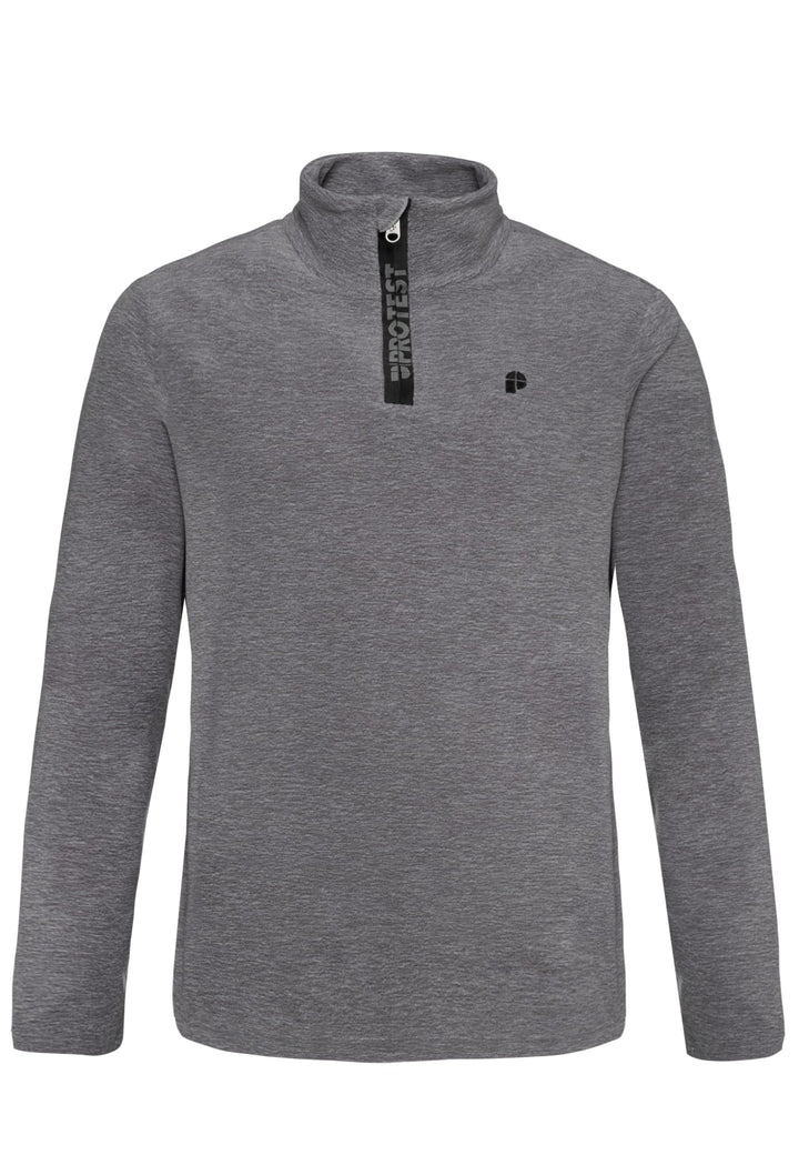 Protest Herren Perfectym Fleece S Dark Grey Melee, S Dark Grey Melee