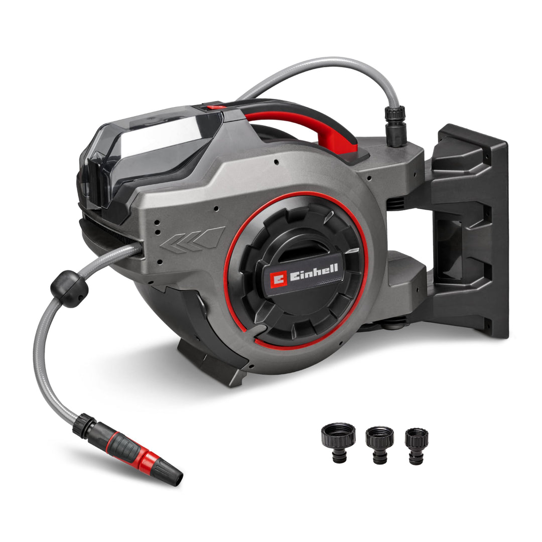 Einhell Akku-Schlauchtrommel GE-HR 18/30-1 Li-Solo Power X-Change (18 V, automatische Schlauchaufwic