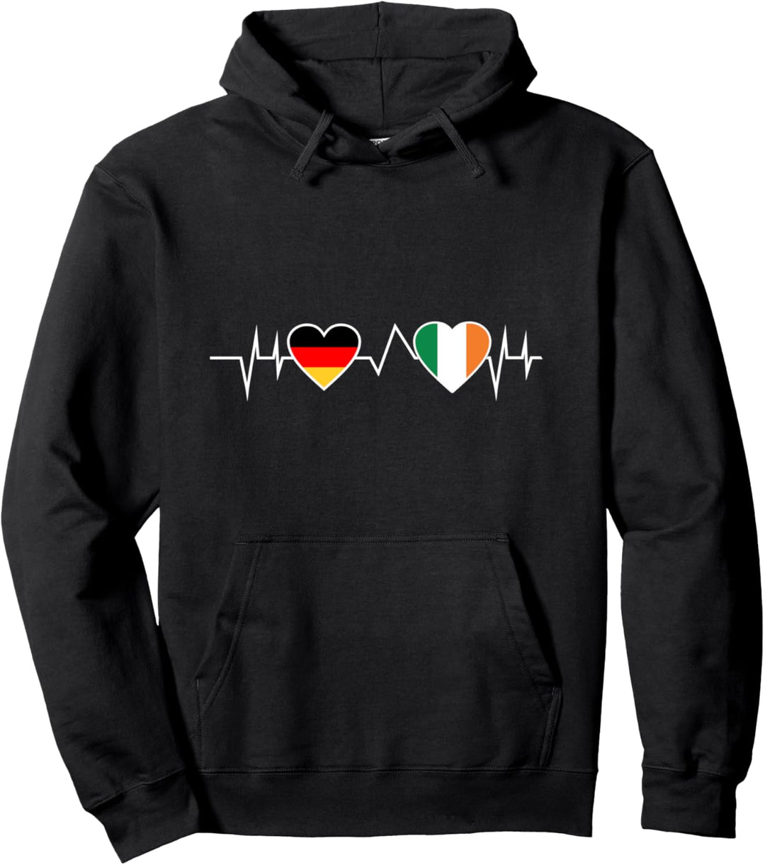Deutschland Irland Herzschlag Pullover Hoodie