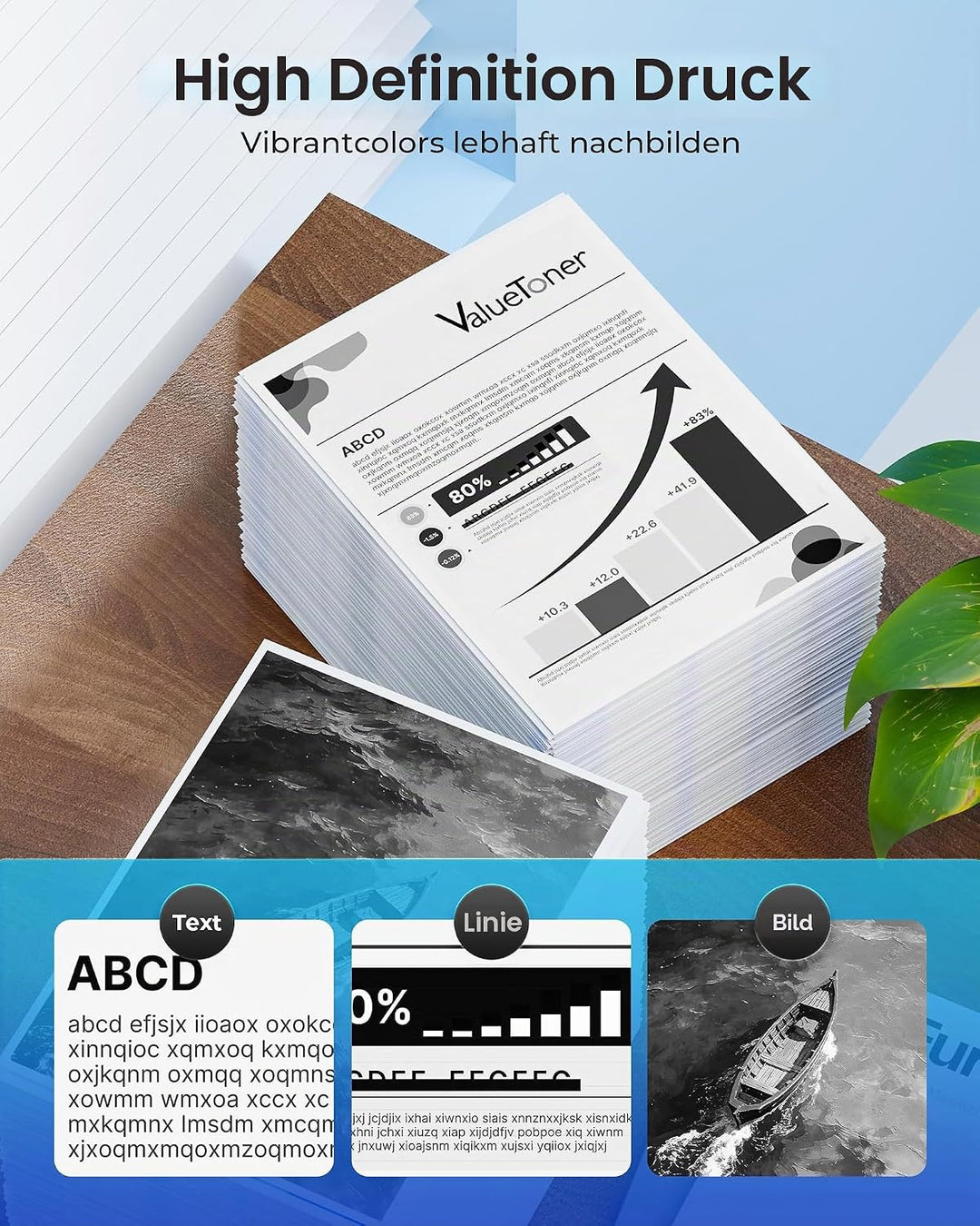 Valuetoner TN2320 TN-2320 Toner Kompatibel für Brother TN2320 TN2310 Schwarz Toner für Brother HL-L2
