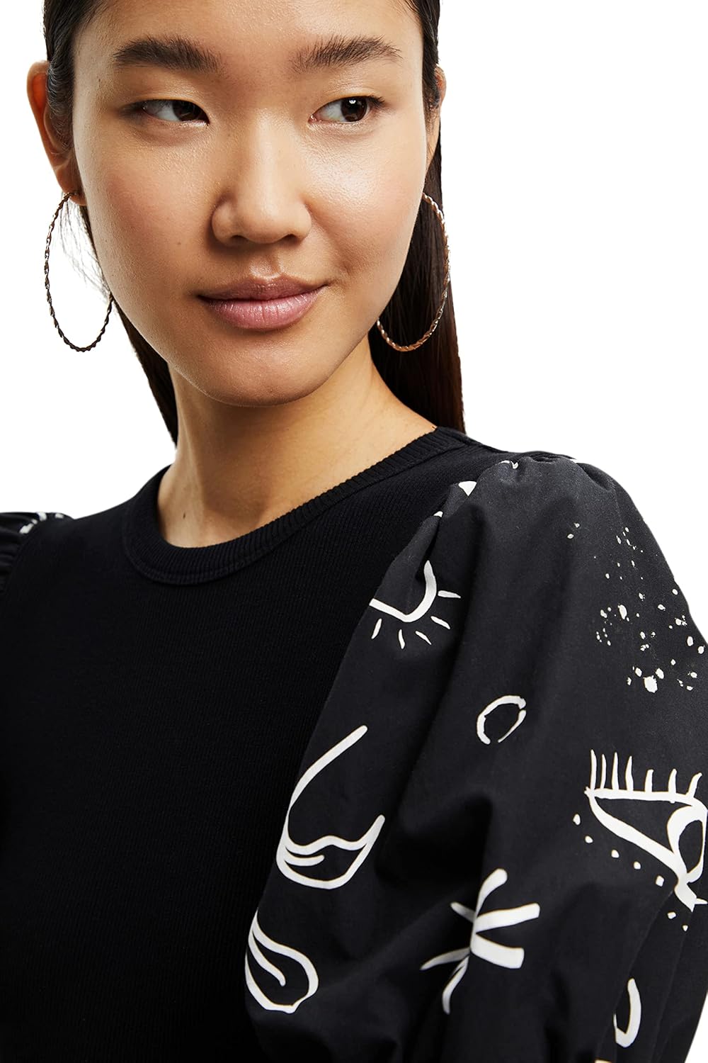 Desigual Damen Casual Dress L Schwarz, L Schwarz