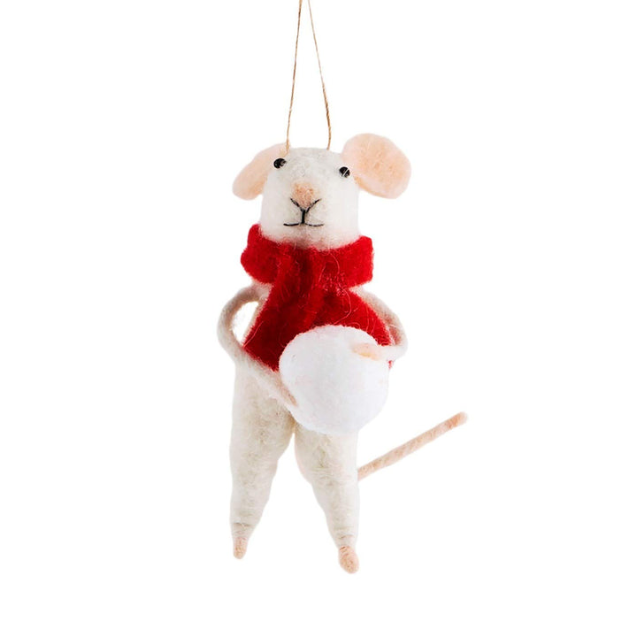 Sass & Belle Maus Schneekugel, Mehrfarbig, einzigartig