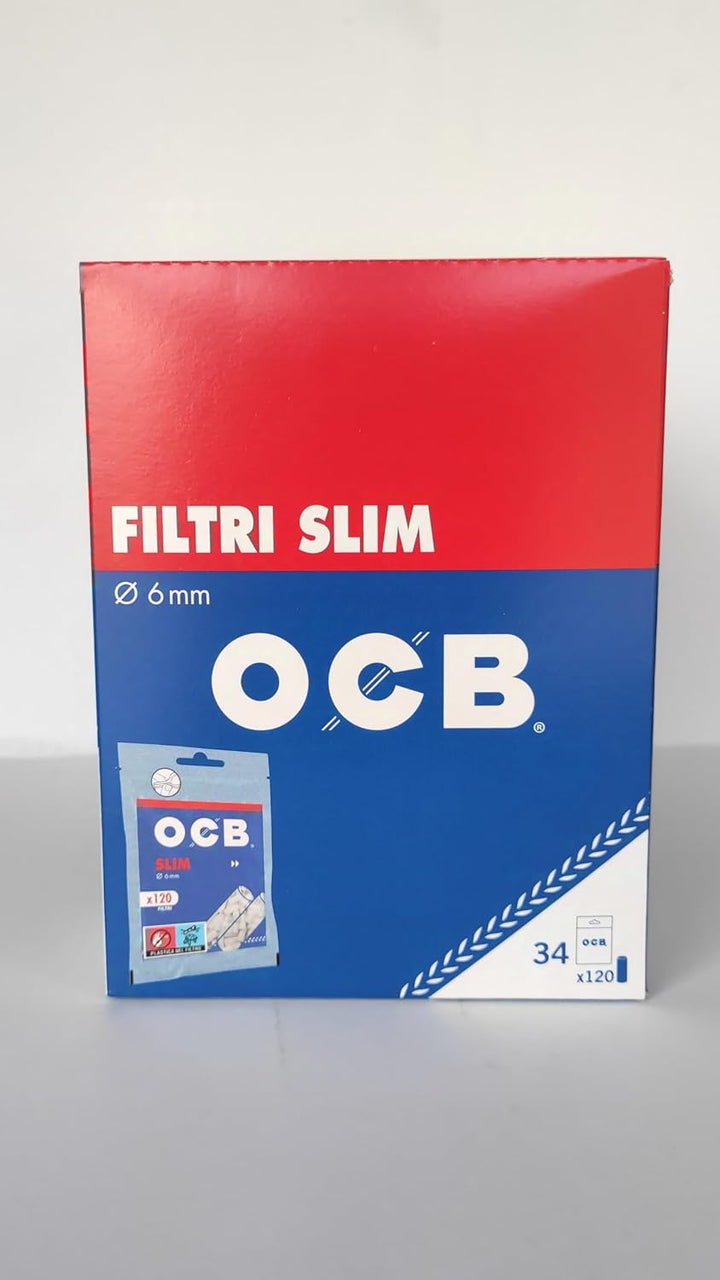 OCB FILTRI Slim 6 MM - 34 Buste DA 120 FILTRI