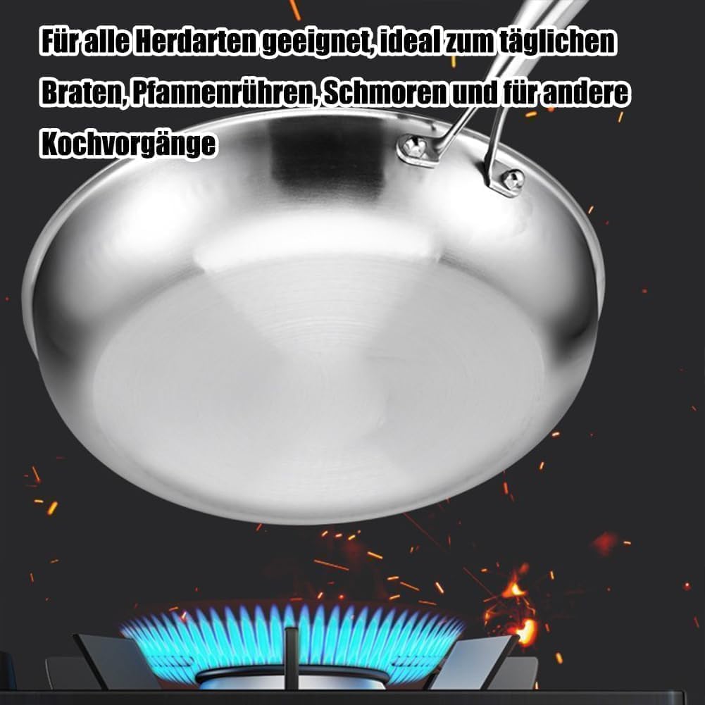 Titan Pfanne, Nicht Klebrige Reine Titantöpfe, Titan-Nährstoff-Hammertöpfe zum Kochen, Geeignet für