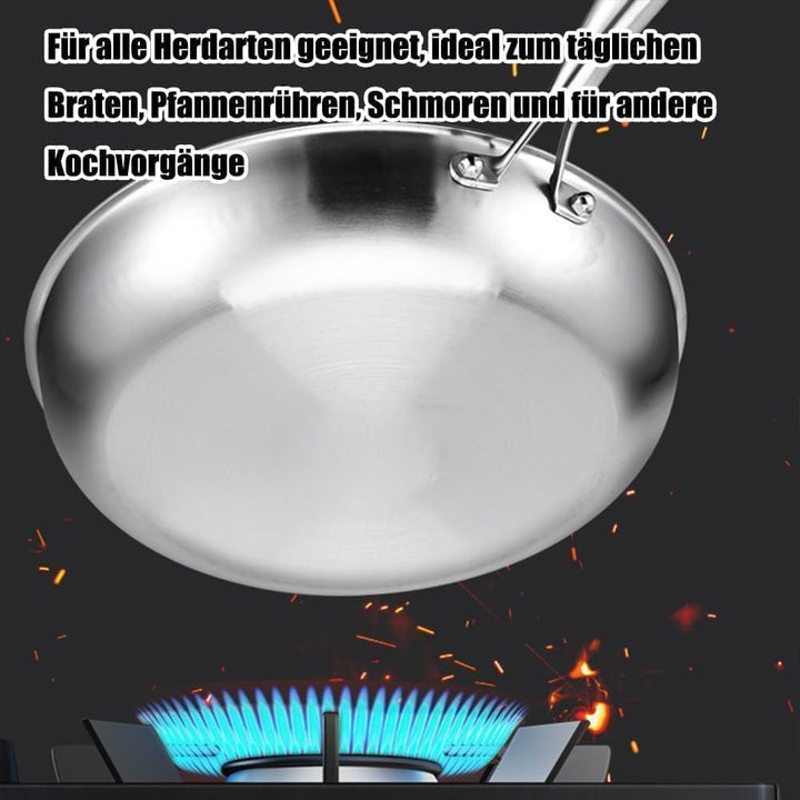Titan Pfanne, Nicht Klebrige Reine Titantöpfe, Titan-Nährstoff-Hammertöpfe zum Kochen, Geeignet für