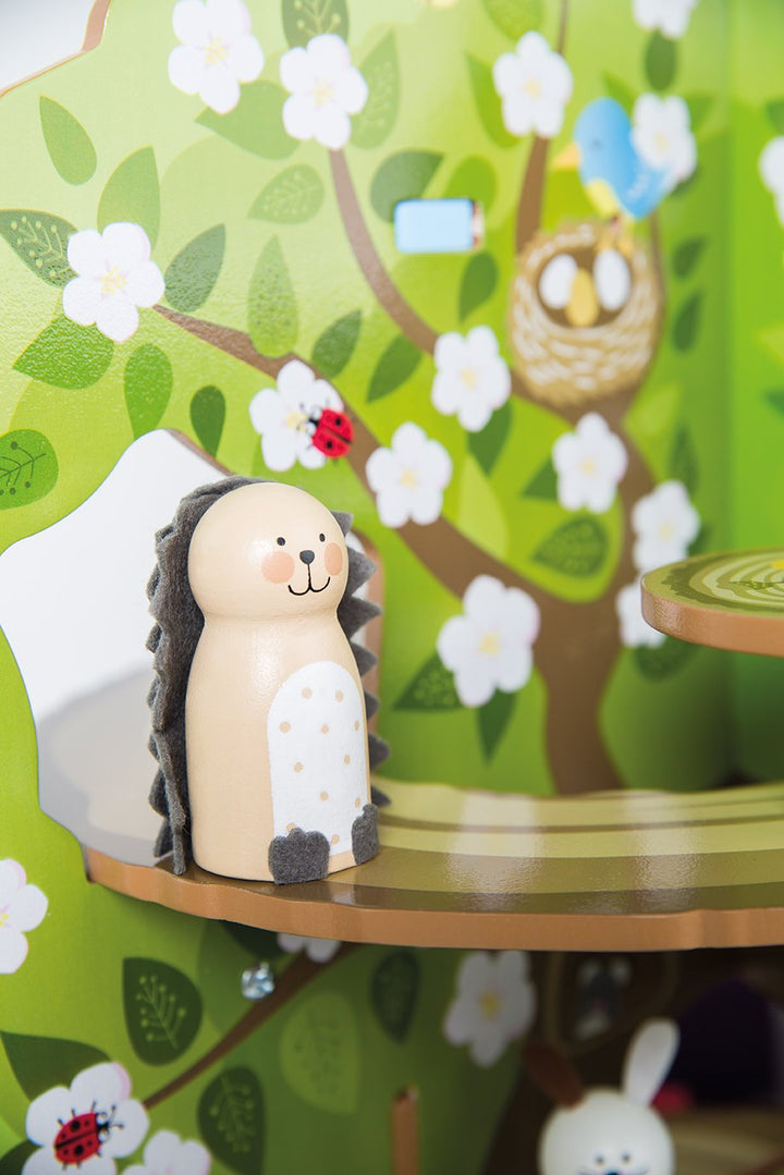 roba Baumhaus '4 Jahreszeiten', Holz Spielzeug-Baum mit 4 Spielseiten, inklusive Tieren und Zubehör