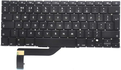 Padarsey Tastatur mit Hintergrundbeleuchtung für MacBook Pro 15 Zoll A1398 2013 2014 2015 Retina W/S