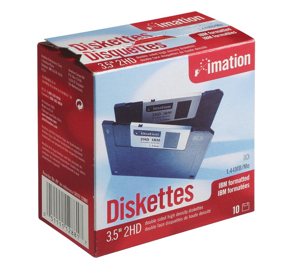 Imation 10xMF2HD 1,44MB 3,5Zoll 8,9cm