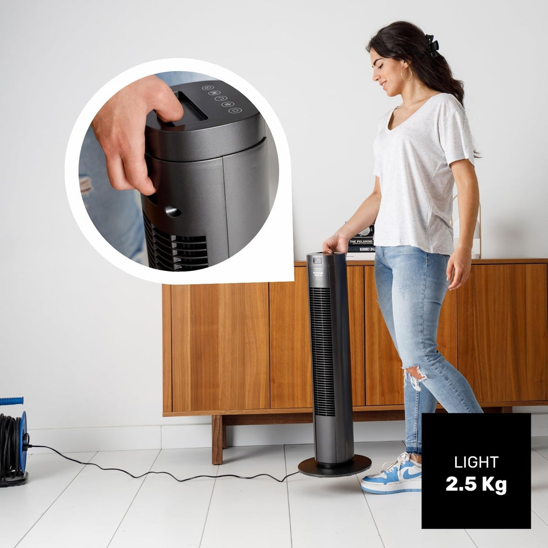Taurus Turmventilator | New Babel Digital Turmventilator | 50 W | Fernbedienung | 3 Modi 4 Geschwind