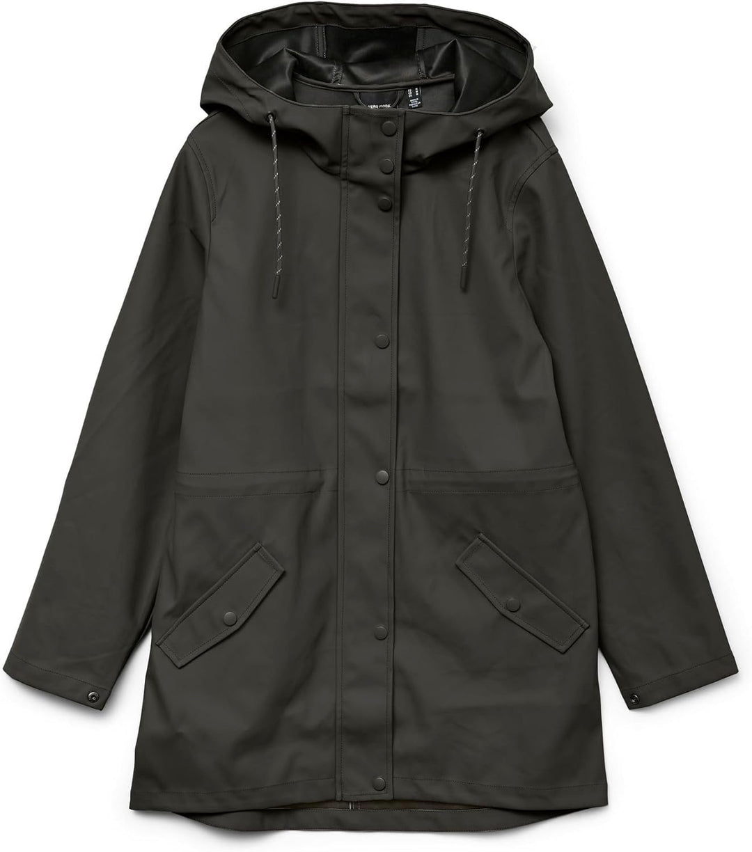 VERO MODA Damen Vmmalou Coated Jacket Noos XS Tall Peat, XS Tall Peat