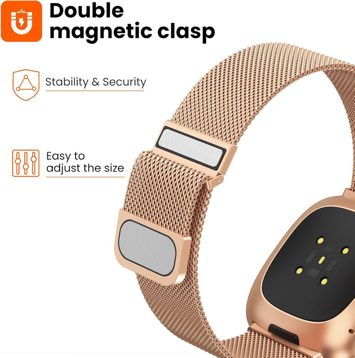 Yoohoo Armband Kompatibel mit Fitbit Versa 3 Armband/Fitbit Versa 4 Armband/Fitbit Sense Armband/Fit