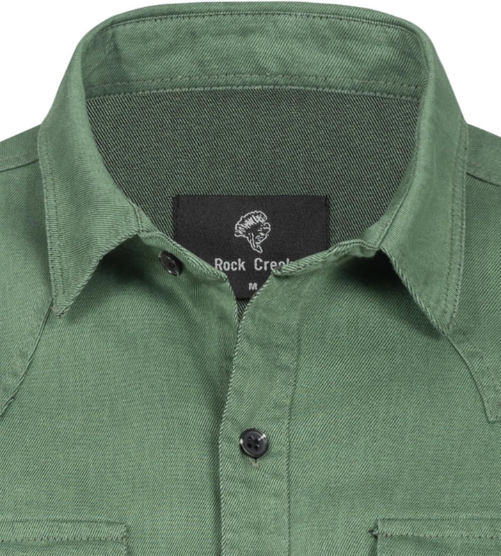 Rock Creek Herren Hemd Jeanshemd H-339 S Braun, S Braun