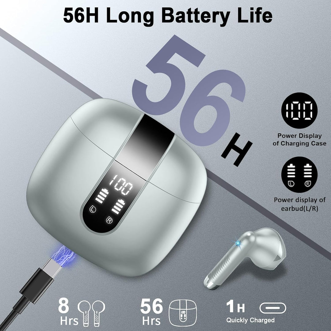 Drsaec Bluetooth 5.4 Kopfhörer, 6D Tiefer Bass In Ear Kopfhörer Kabellos Bluetooth 2026 Neu Kabellos