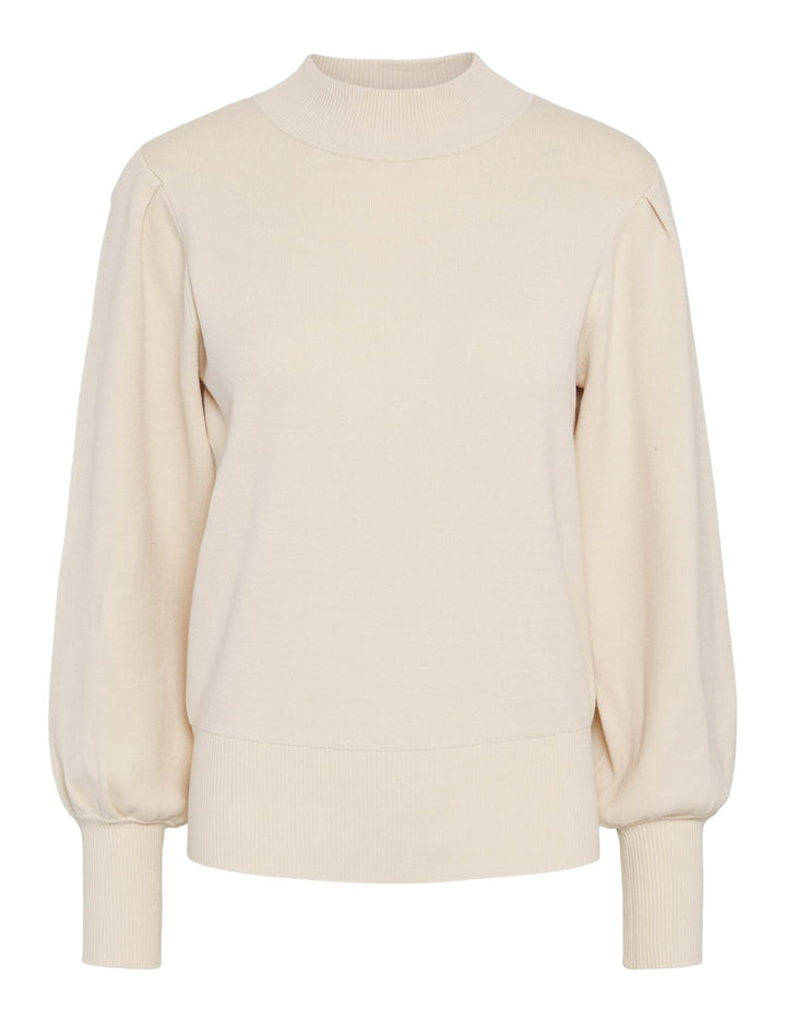 YAS Damen Yasfonny Ls Knit S. Noos Pullover XS Birch, XS Birch