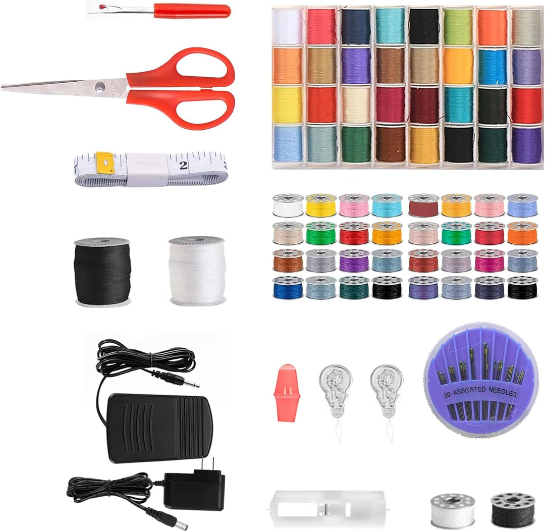 Mechanische Nähmaschine für Näh-Einsteiger & Anfänger, 14 Stichprogrammen, Nähmaschine mit Verlänger