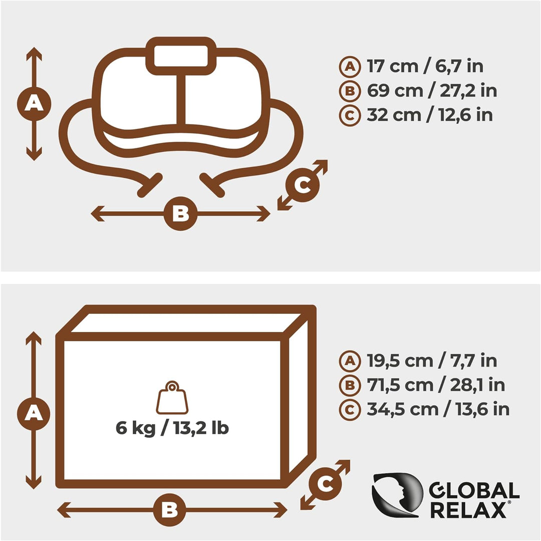 GLOBAL RELAX | Fitness-Plattform | Vibrierendes und Oszillierendes Board | Verbessert Körperhaltung,
