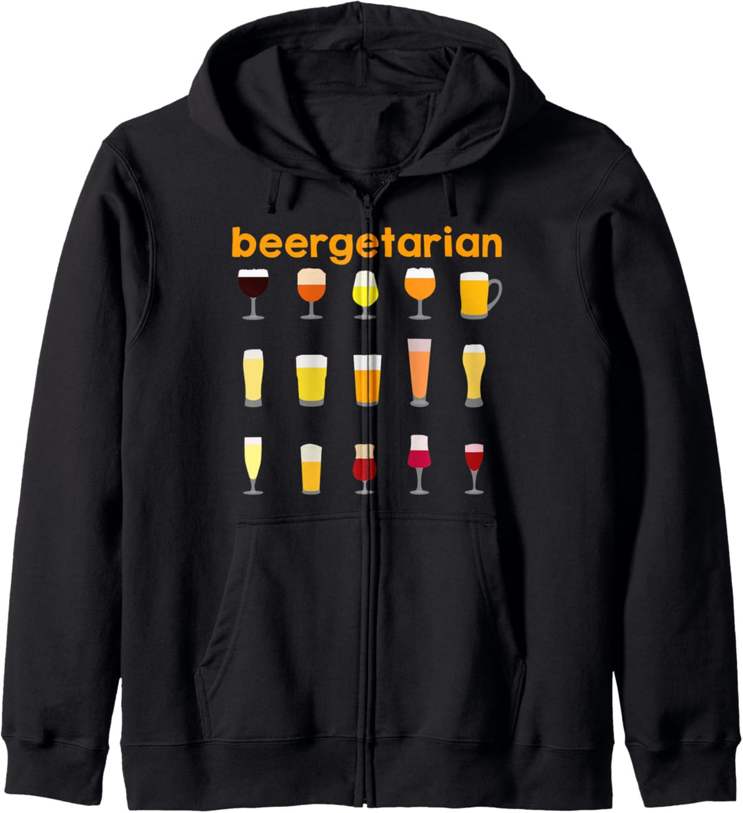 Beergetarian Funny Brewing Beer Lovers Kapuzenjacke