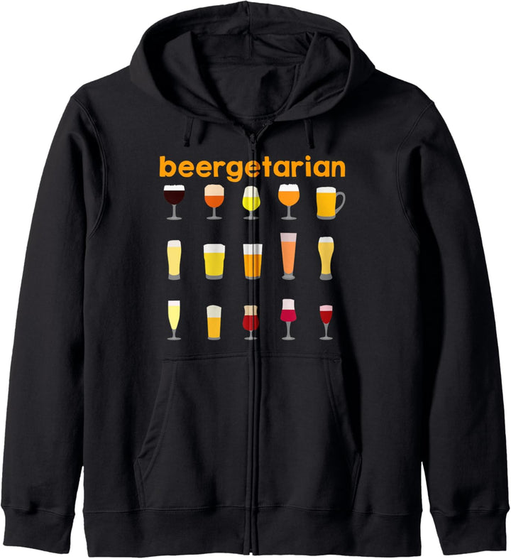 Beergetarian Funny Brewing Beer Lovers Kapuzenjacke