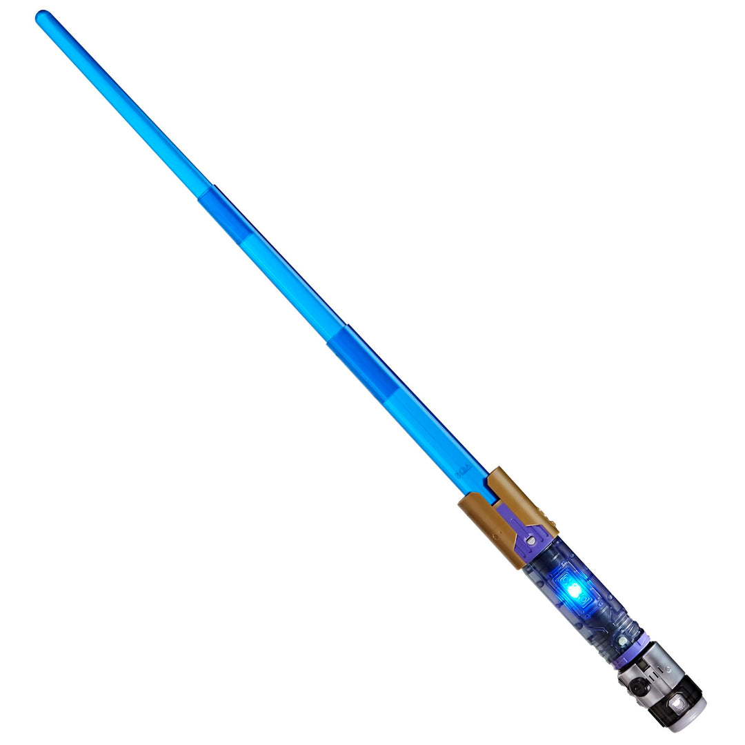 Star Wars Lightsaber Forge Kyber Core Jedi Master mit blauen Lichteffekten im transparenten Kern, Sp
