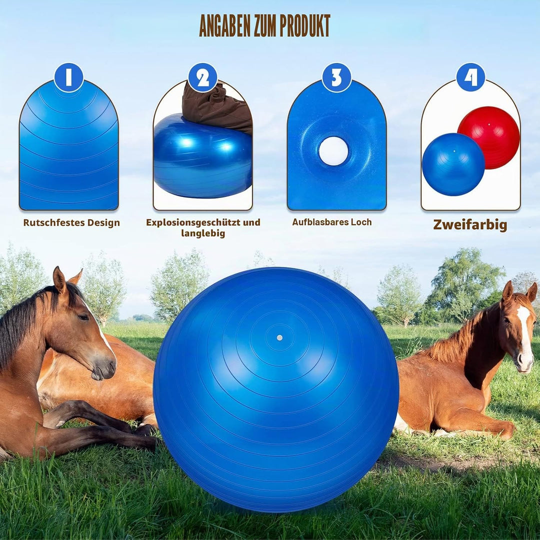 2 Stück 101.6 cm Pferdeball zum Spielen, grosser Pferdeball, grosser Herding Ball für Pferde, Anti-P