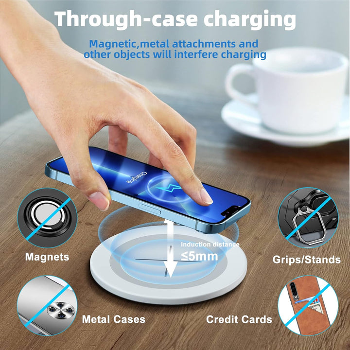 Wireless Charger, JE Make IT Simple Fast Kabelloses Ladegerät Induktive Ladestation Einbau von Furni