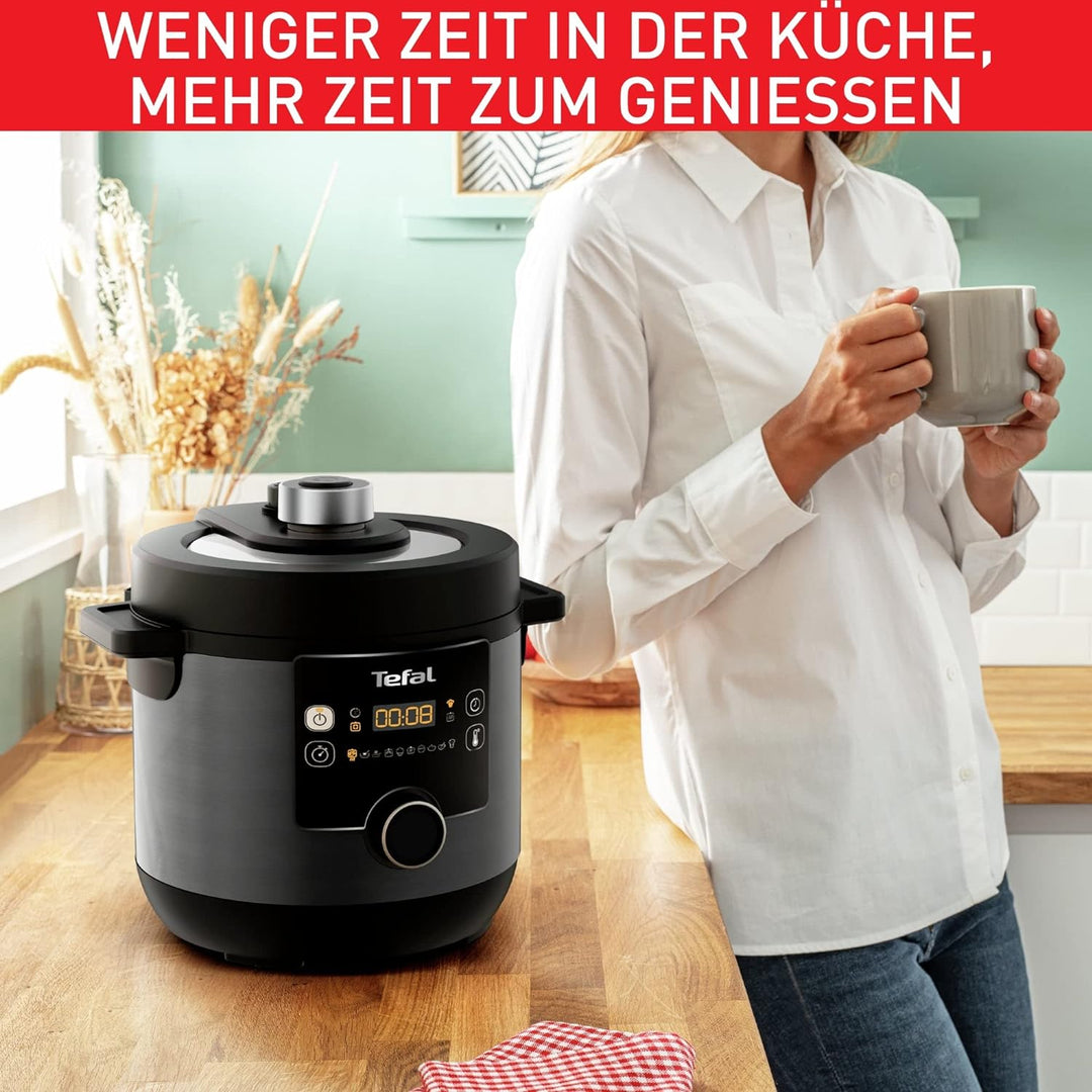 Tefal CY7788 Turbo Cuisine & Fry Multikocher | Schnellkochtopf & Heissluftfritteuse | 14 automatisch