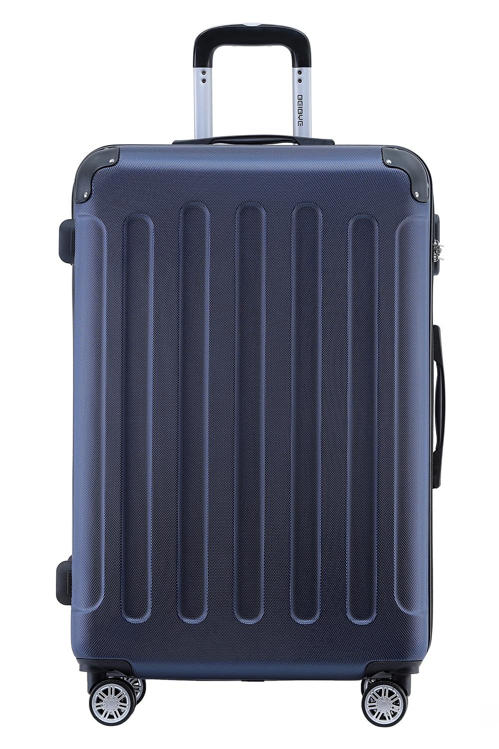 BEIBYE- Hartschalenkoffer Koffer Trolley Rollkoffer Reisekoffer Zahlenschloss 4 Zwilings-Rollen (Dar