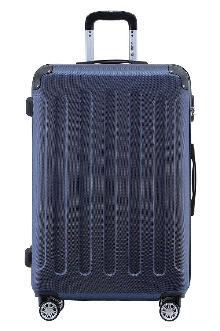 BEIBYE- Hartschalenkoffer Koffer Trolley Rollkoffer Reisekoffer Zahlenschloss 4 Zwilings-Rollen (Dar
