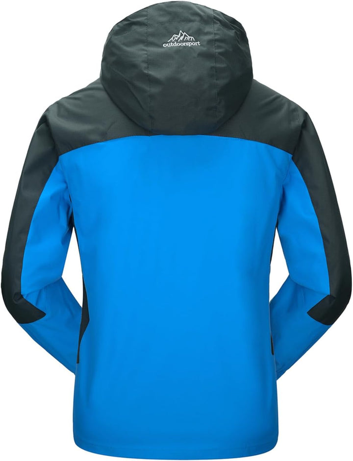 YSENTO Herren Regenjacke wasserdichte Outdoor Atmungsaktive Wandern Funktionelle Softshell Winddicht