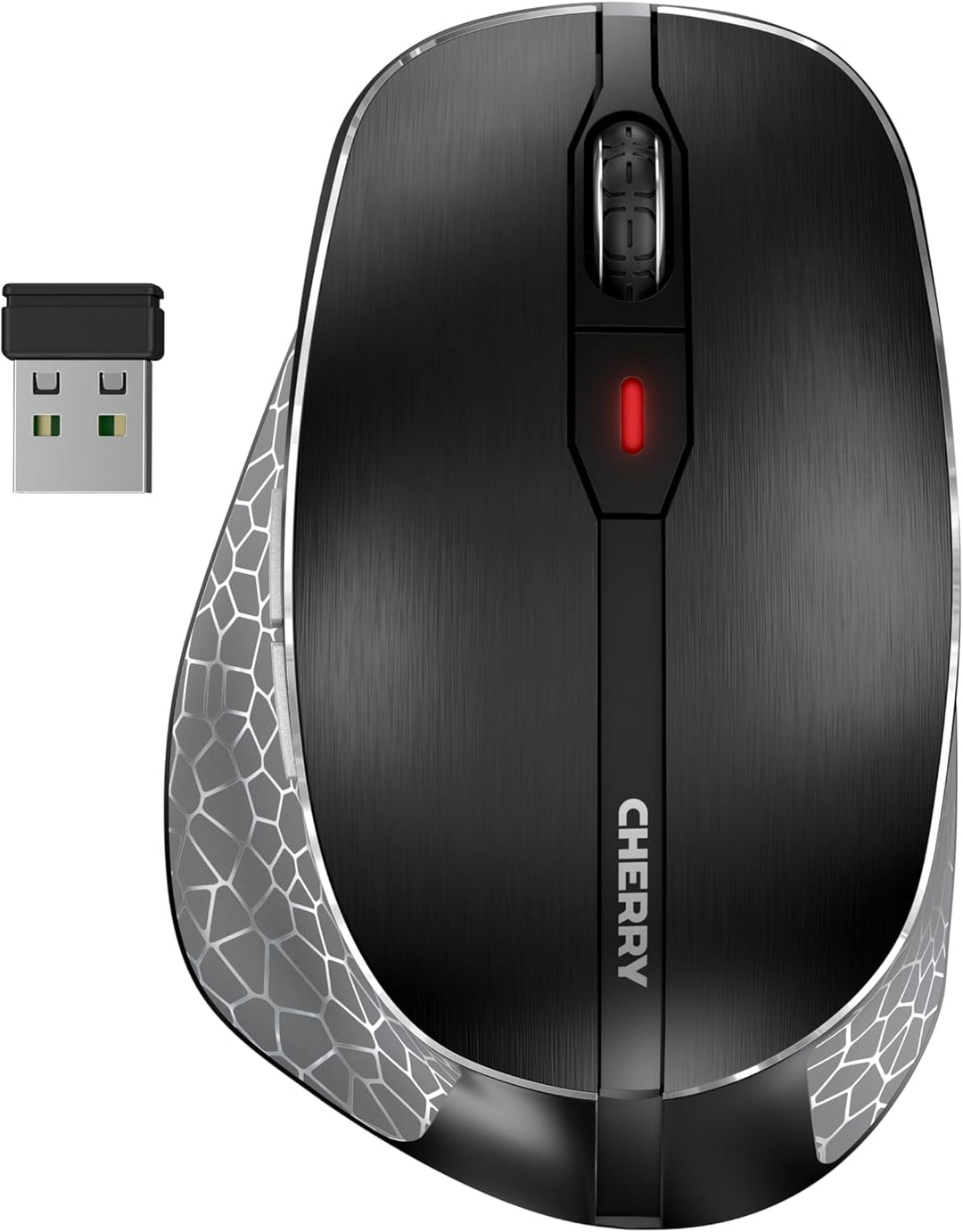 CHERRY MW 8C ERGO, Kabellose Maus Mit Ergonomischer Daumenauflage Für Rechtshänder, Verbindung Über