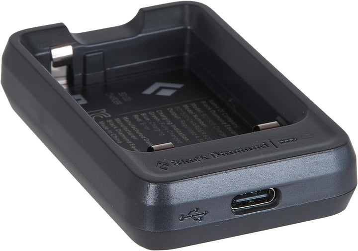 BLACK DIAMOND BD 1500 Akku &amp; Ladegerät | Wiederaufladbarer Scheinwerfer-Akku Pack | USB-C-Ladestatio