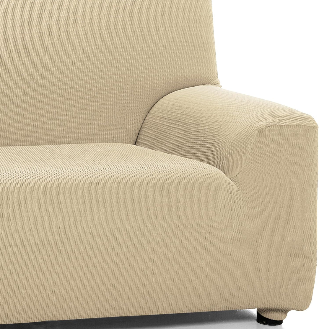 Martina Home Tunez, elastischer Sofabezug für 3-Sitzer-Sofa (170-220 cm), Beige