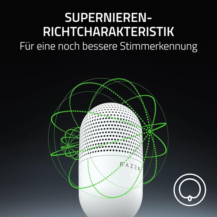 Razer Seiren V3 Mini - Ultrakompaktes USB-Mikrofon (14mm Kondensatormikrofon, Supernierencharakteris