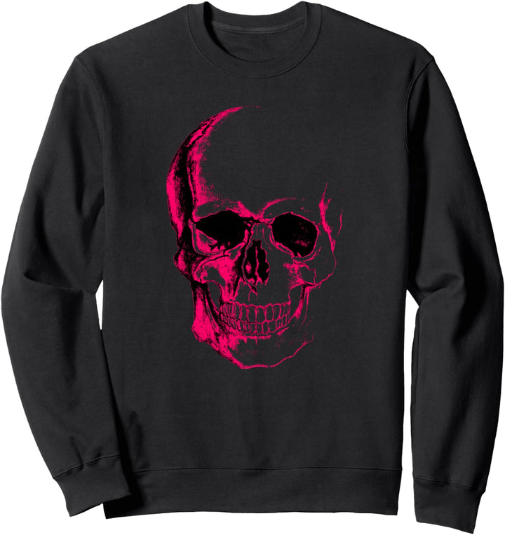 Totenkopf-Grafik in Pink Sweatshirt