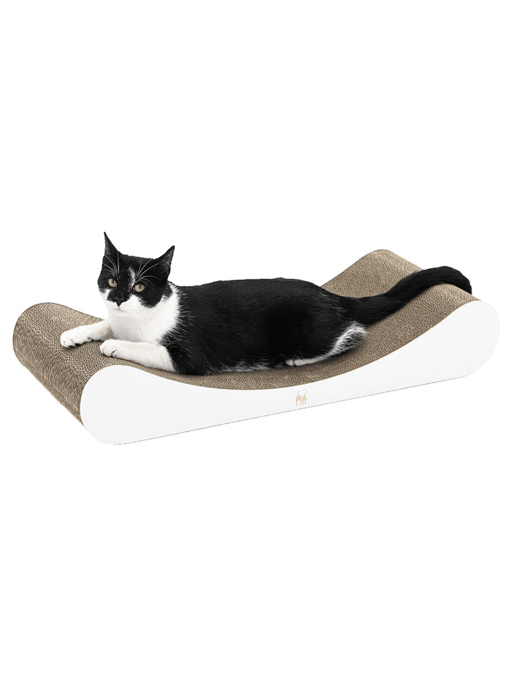 Petrebels Kratzpappe Lily 75, Katzen Kratzbrett aus sehr stabilem Karton, Kratzkarton 75 x 31 x 13 c