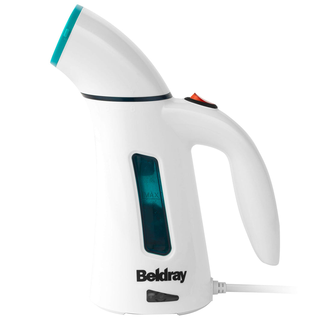 Beldray BEL0725TQ Tragbarer Dampfglätter mit Dampfbürste, 600W Steamer, Reise Dampfglätter für Kleid