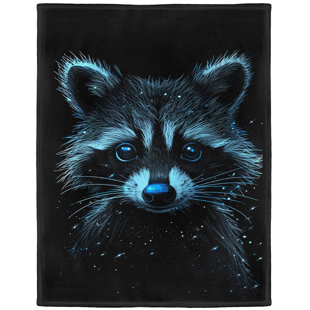 YISUMEI Kuscheldecke Weiche Warme Flauschige Fleece Decke, Galaxie Waschbär, 150 x 200 cm Color-75 1